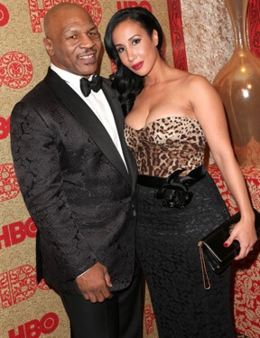 Mike Tyson with his current wife.